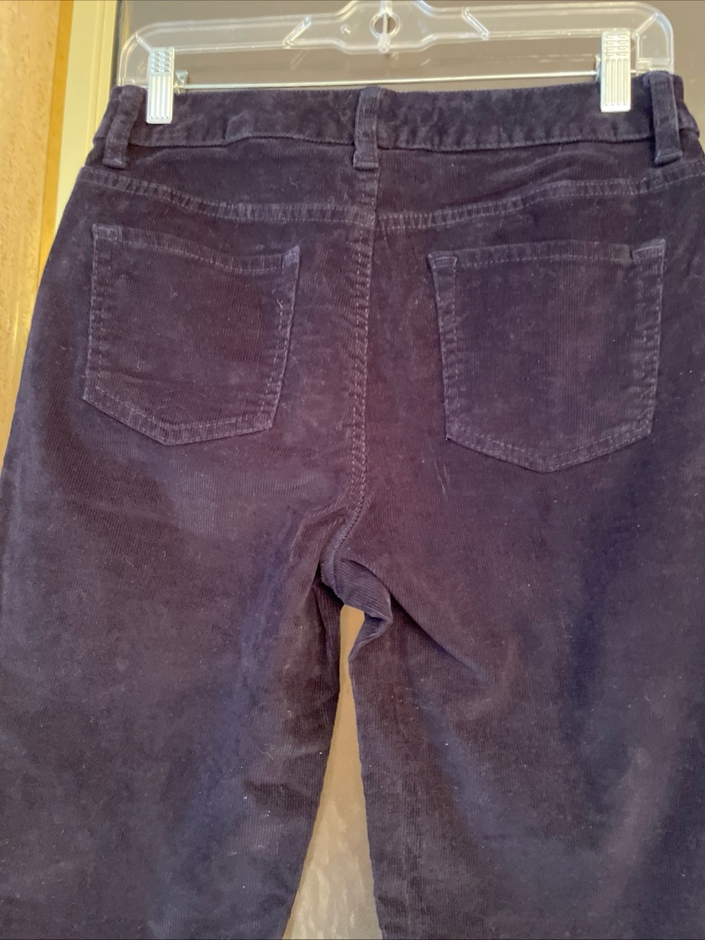 St Johns Bay Navy Blue Straight Leg Corduroy Pants Womens Size 6 Cotton Stretch - Picture 8 of 11